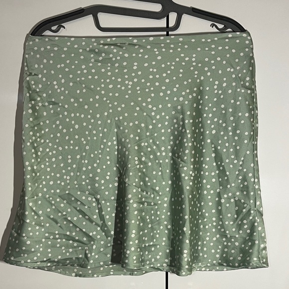 Cotton On Mint Polka Dot Mini Skirt - Picture 1 of 5